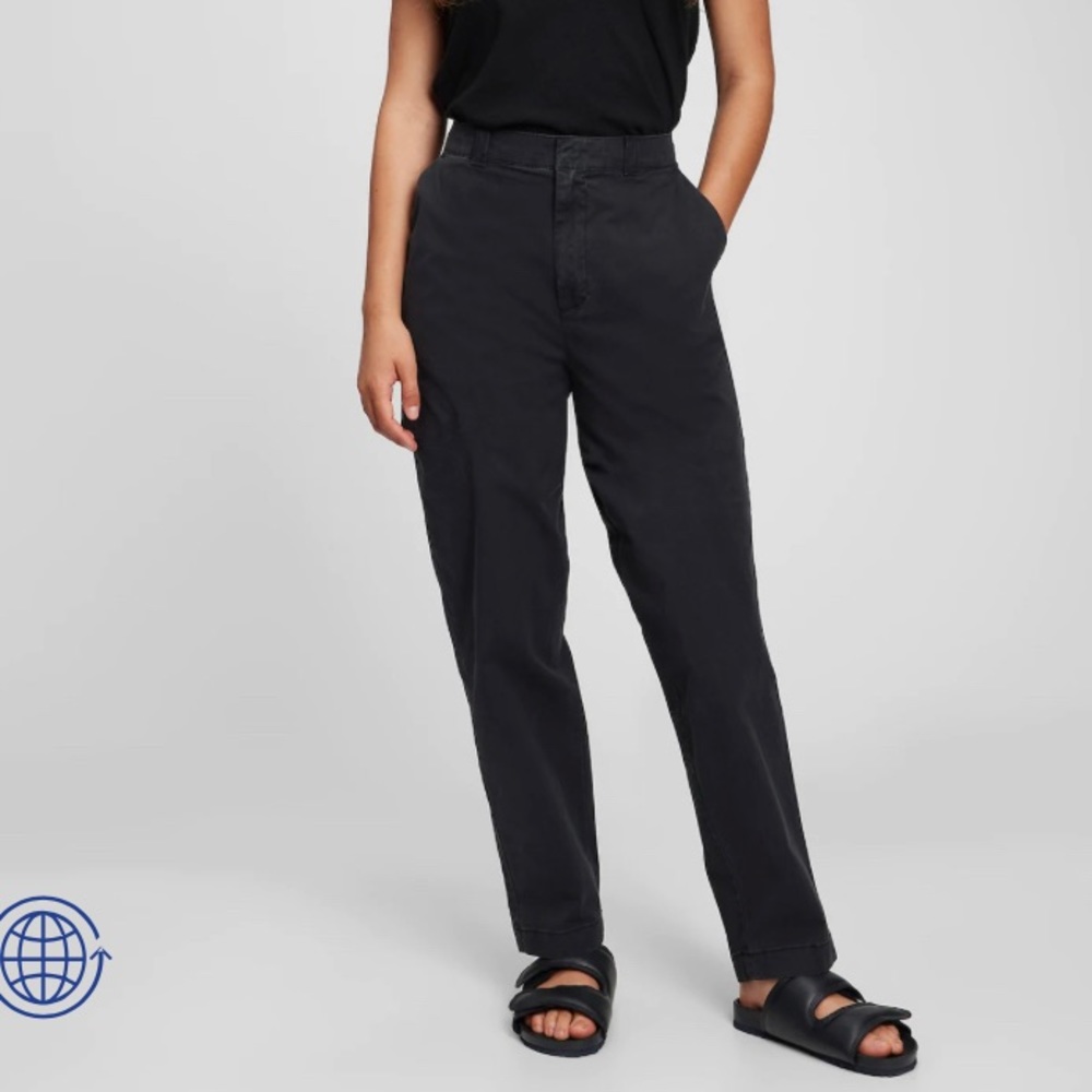 Gap Black Straight Up Khakis with Washwell